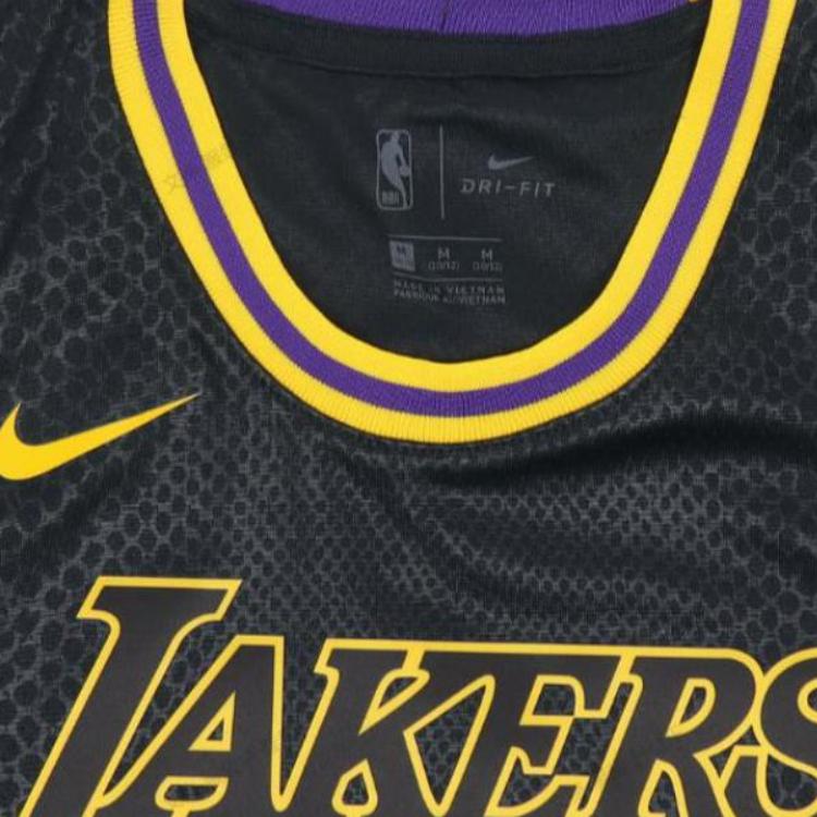 Nike Мужская Джерси Los Angeles Lakers City Edition Kobe Tribute, черная DM1576-010