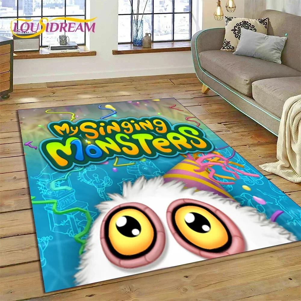 3D игра My Singing Monsters мультяшный ковер для спальни гостиной домашний диван украшение, детская игра большой декор напольный коврик