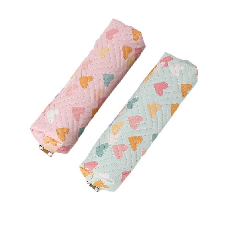 1 шт. Мини милый дизайн пенала для студента милый пенал в форме сердца маленькая портативная ручка ластик сумка для хранения школьные принадлежности