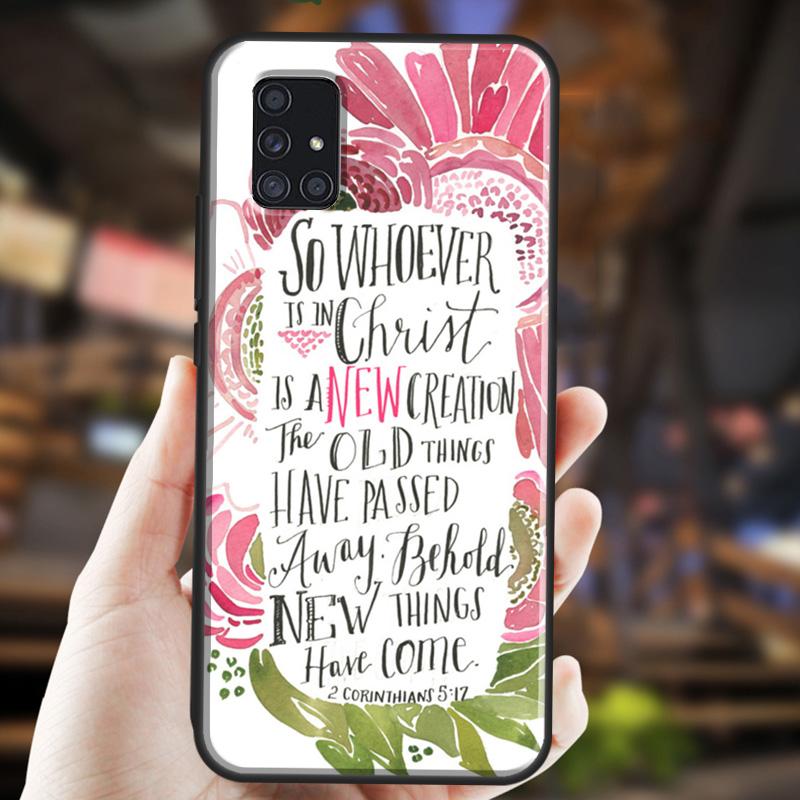 Библейские Филиппийцам Иисус Христианский Стихотворение Чехлы Для Samsung A32 A52 A12 A22 A42 A72 A50 A70 A11 A51 A71 A20S A03S A21S Чехол Для Телефона
