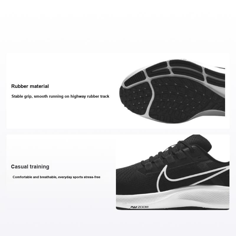 Nike Air Zoom Pegasus 38 Черно-белые мужские кроссовки антрацит Volt CW7356-002