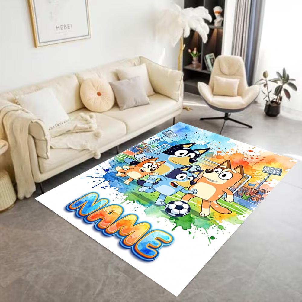 Dad Soccer Fun Customize Your Name Floor Mat Perfect for Study room Kitchen Bedrooms Hallway Anti-slip Rug Office home decor