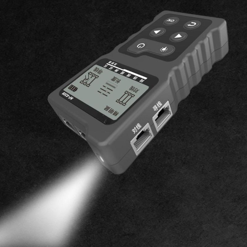 NF-8209 Портативный набор трассоискателя POE-сетевого кабеля Прибор для проверки сети Многофункциональный сетевой тестер