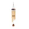 Retro Wind Chime with 6 Aluminum Tubes S-shaped Hook Natural Soothing Melody