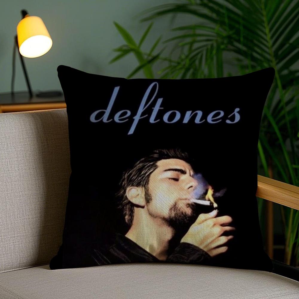 Подушка с принтом группы D-Deftones, мягкая, короткий плюш, двусторонняя печать, декор для дома, машинная стирка, наволочка, подарок