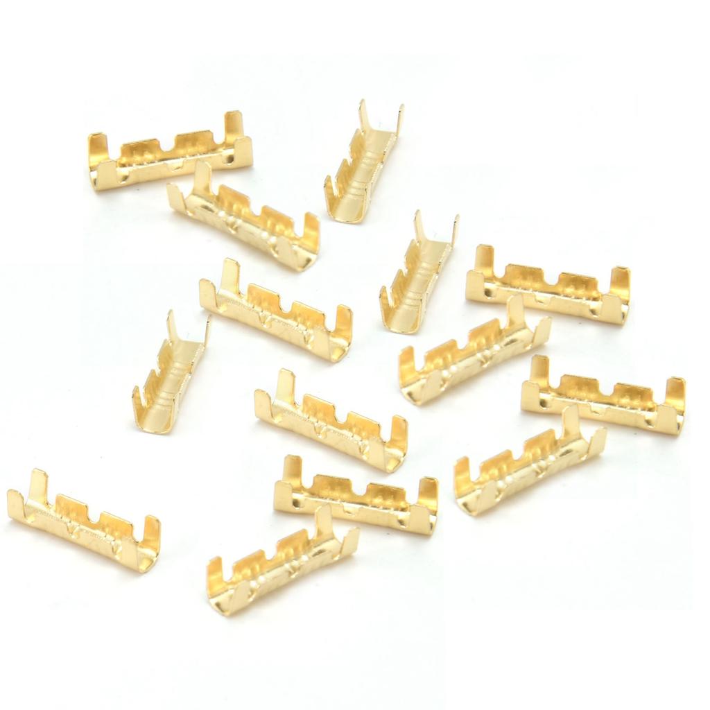 100 шт. U-образная клемма для проводки, латунный золотой стыковочный разъем, клеммы для быстрой проводки