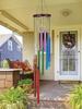 Wind Chimes for Outside 55cm Metal Outdoor with 12 Colorful Aluminum Alloy Tubes Deep Tone Soothing Sound Patio Porch Backyard Decoration