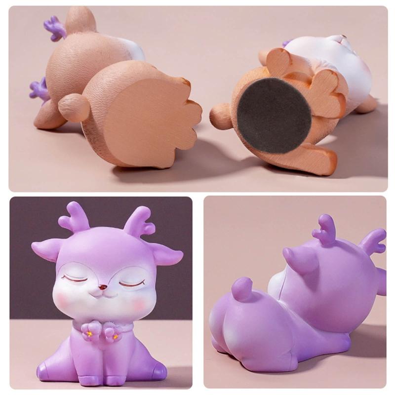 Статуэтки оленей из смолы Статуэтки оленей Украшения на приборную панель автомобиля Домашний офисный декор Ремесленные подарки Рождественские украшения 8 стилей