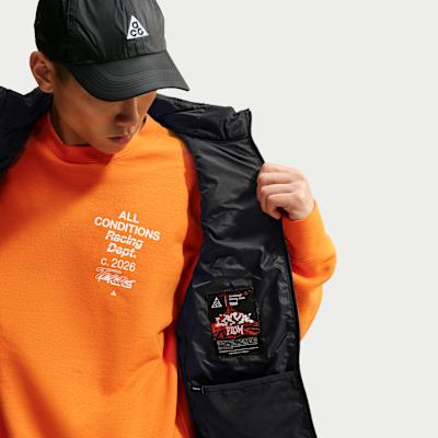 Men's Nike ACG Vests Men's Black Stand Collar Other