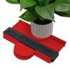 Zinc Zinc Alloy Edge Duplicator Plastic Contour Profile Gauge Profile Measuring Angle Ruler  For Wood Working