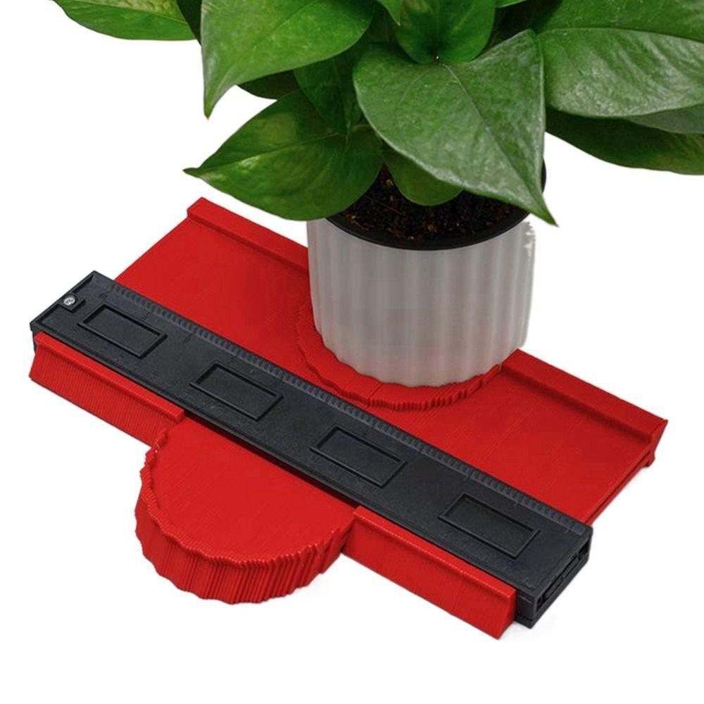 Zinc Zinc Alloy Edge Duplicator Plastic Contour Profile Gauge Profile Measuring Angle Ruler For Wood Working