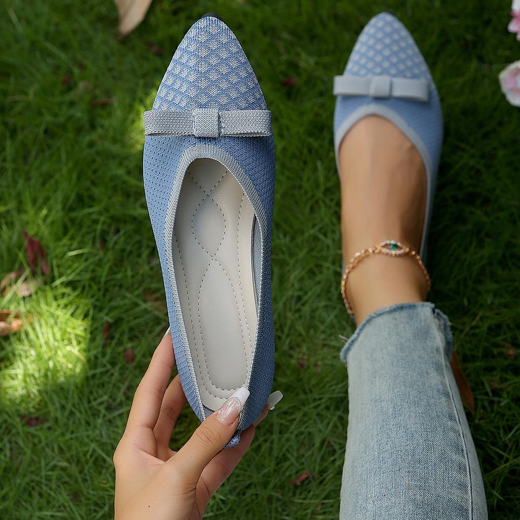 Женские туфли на плоской подошве 2024 года, новые весенне-осенние прогулочные туфли на открытом воздухе с острым верхом, удобные туфли в стиле Лолита, кроссовки больших размеров