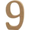 Decorative Number - Ref 56347 - Solid Wood - Brown - Interior
