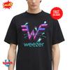 Weezer Летний 2025 Мерч Футболка Роботизированный Логотип Классическая Футболка S-5XL