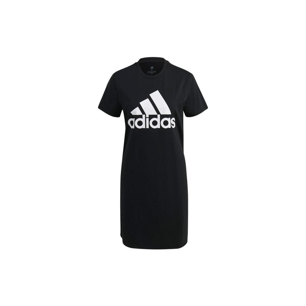 adidas Базовое платье с коротким рукавом для женщин, черное, GM5588