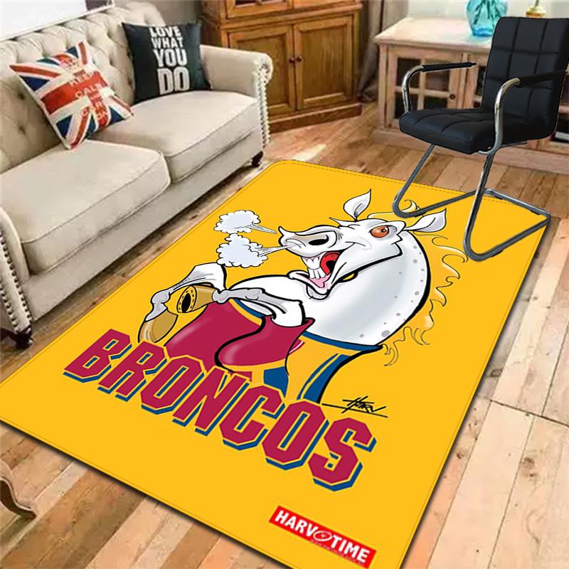 Broncos Pride Rug Floor Mat for Living Room or Bedroom Soft and Comfortable Carpet a Gift for Birthday and Holiday.PFF260912040
