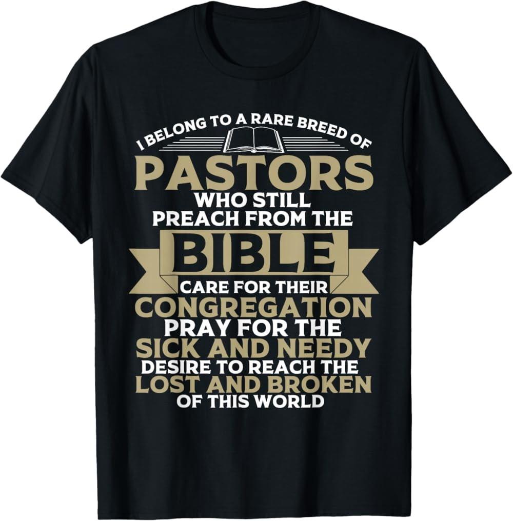 Funny Pastor Appreciation Gift Christian Preacher T-Shirt