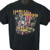 Винтажная футболка Harley Davidson Мужская Размер L Черная Y2K Ривер Фоллс Висконсин