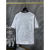 Unisex Loose Fit Cotton T-Shirt With Sanskrit Cross Sword Print Streetwear Tee