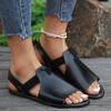 Women's Sandals Shoes 2024 New Fashion Buckle Women's Sandals Summer Solid Outdoor Flat Casual Women Beach Sandalias Zapatos