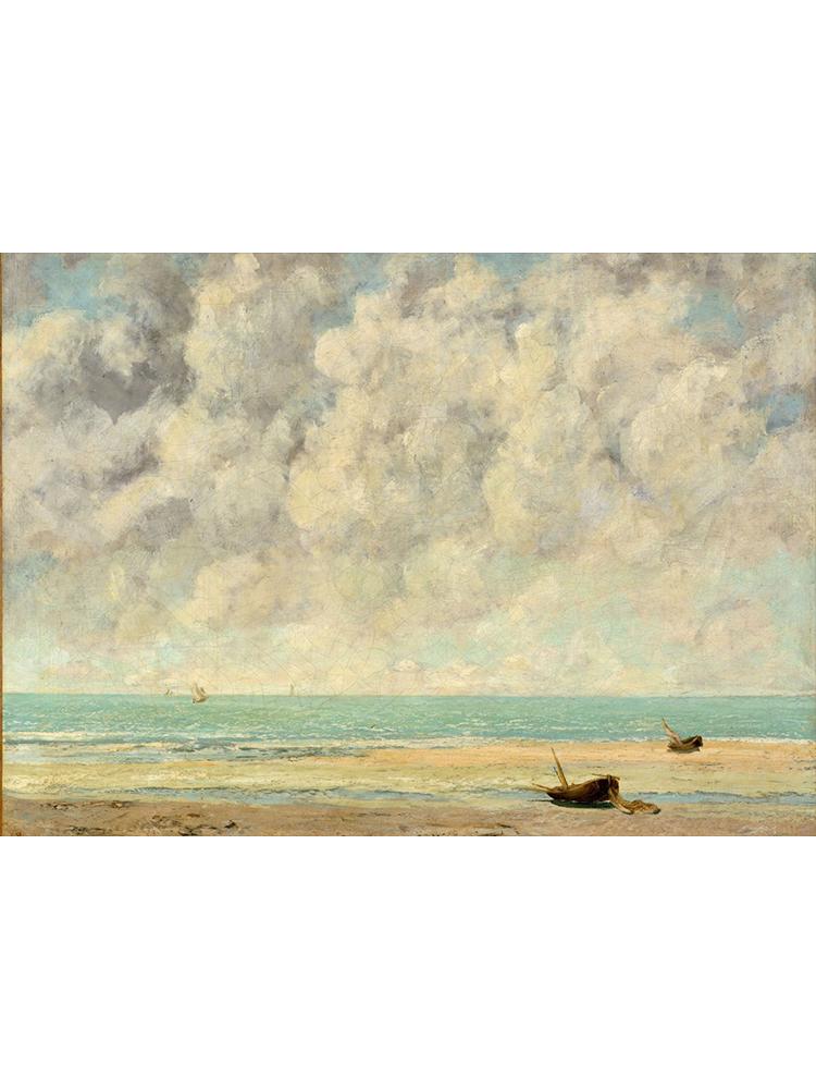 Realism Famous Artist Gustave Courbet River Rocks Forest Landscape Poster Canvas Painting Wall Art for Living Room Home Decor