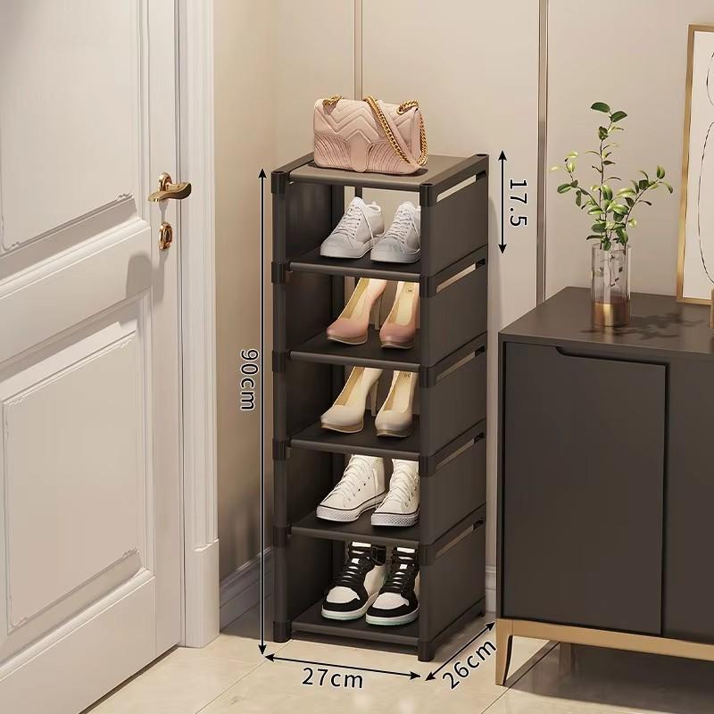 Shoe Rack Multi-layer Storage Rack Household Simple Door Indoor Storage Rack Household Dustproof Multi-purpose Shoe Cabinet