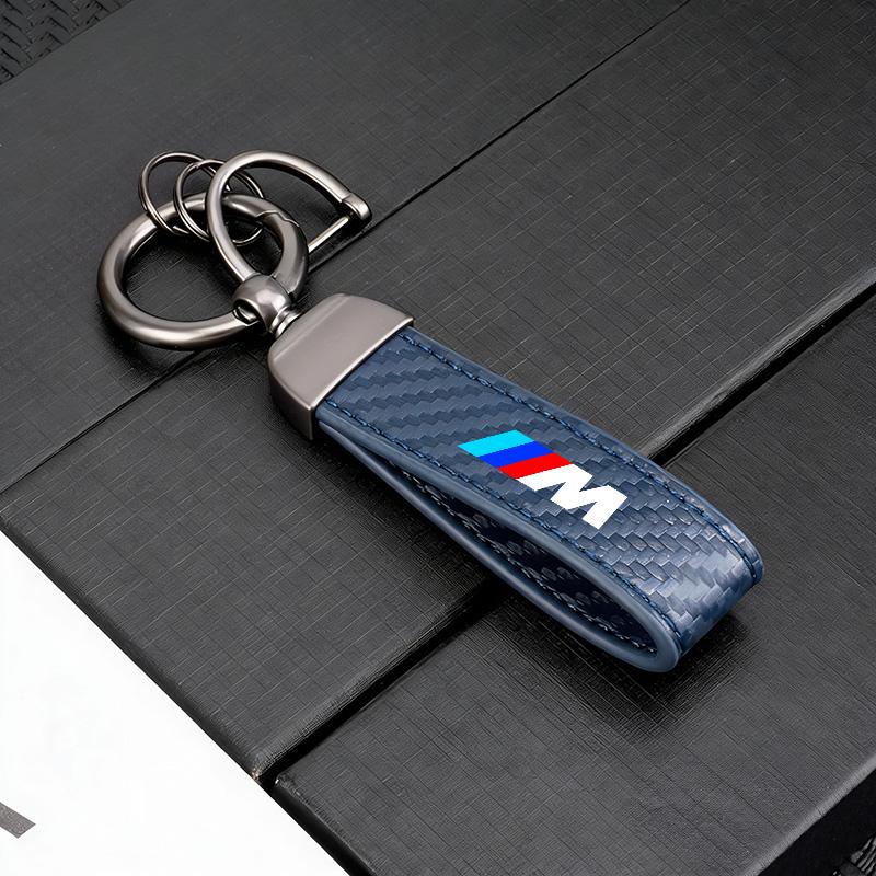Car Carbon Fiber Keychain Microfiber Key Chain for BMW M Performance E36 E46 E90 E60 F10 F30 E39 F20 E87 E92 G30 X5 E70 E91 G20 ydbn48