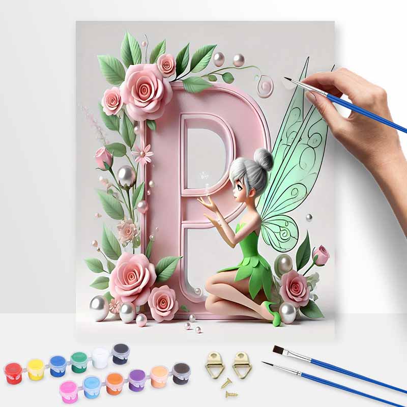 Disney Oil Painting Painting Art Tinkerbell Cultivating Gifts Home Decoration