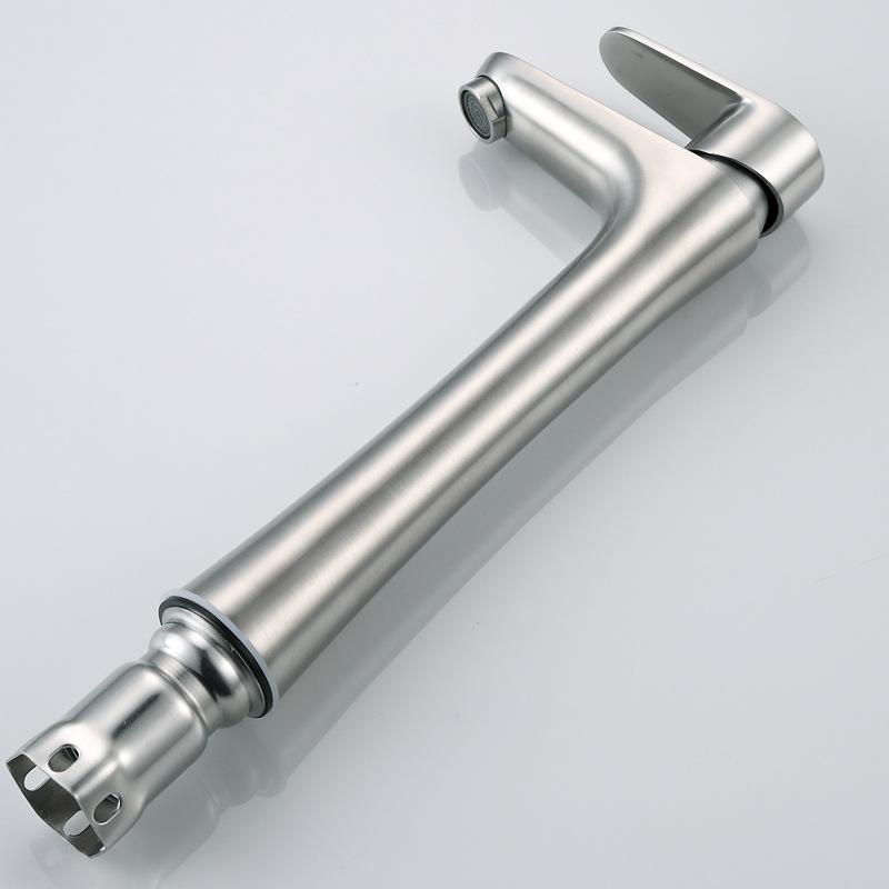 304 Stainless Steel Raised Basin Countertop Basin Faucet, Wholesale of Sanitary Ware, Hot and Cold Washbasin Faucet