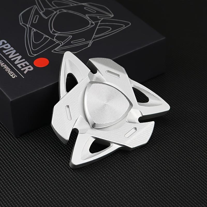 Shark-Style Aluminum Alloy Fidget Spinner - CNC Machined, 3 Color Options, Relax Toy for Adults