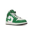 Air Jordan 1 Mid GS Lucky Green Kids Sneakers Black White DQ8423-301