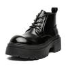 Мужская мода вечеринка ночной клуб платформа ботинки черные трендовые туфли из натуральной кожи ковбойские осенне-зимние ботинки крутые ботильоны для мужчин