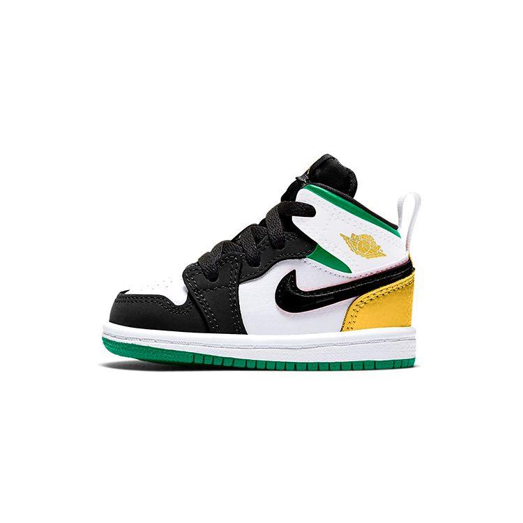 Jordan 1 Mid SE Белый Лазерный Оранжевый Счастливый Зеленый TD BQ6933-101