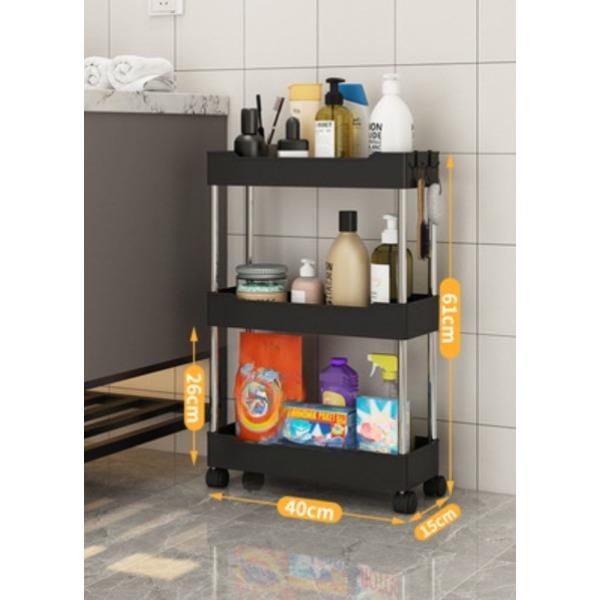 Передвижная полка для хранения в гостиной, 3/4 стеллаж, полка для хранения, кухонная полка, органайзер, тонкая тележка для ванной комнаты