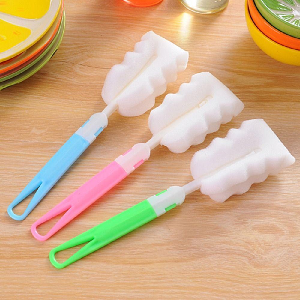 Detachable Milk Bottle Brush Plastic Glass Cleaning Brush Multifunction Cup Cleaning Brush Home