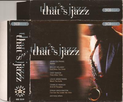 CD РАЗНЫЕ ИСПОЛНИТЕЛИ - That's Jazz GSS5319 Золотые Звезды 2001 Португалия Джаз Б/У