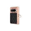 Luxury Quilted PU Leather Texture Phone Case With Kickstand Ring Pura X Max Foldable Smartphone
