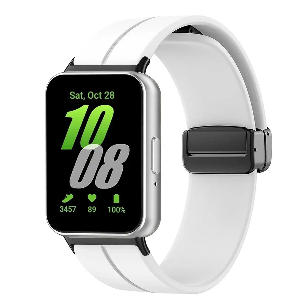 Silicone Strap For Samsung Galaxy Fit3 Watch Band Magnetic Buckle Wristband For Samsung Galaxy Fit 3 Bracelet Replacement Correa