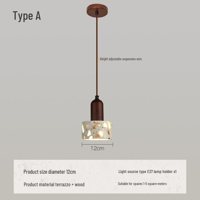 Японский подвесной светильник в стиле Ваби-Саби из желтого травертина, ретро-стиль середины века для спальни, гостевого дома или ресторана.