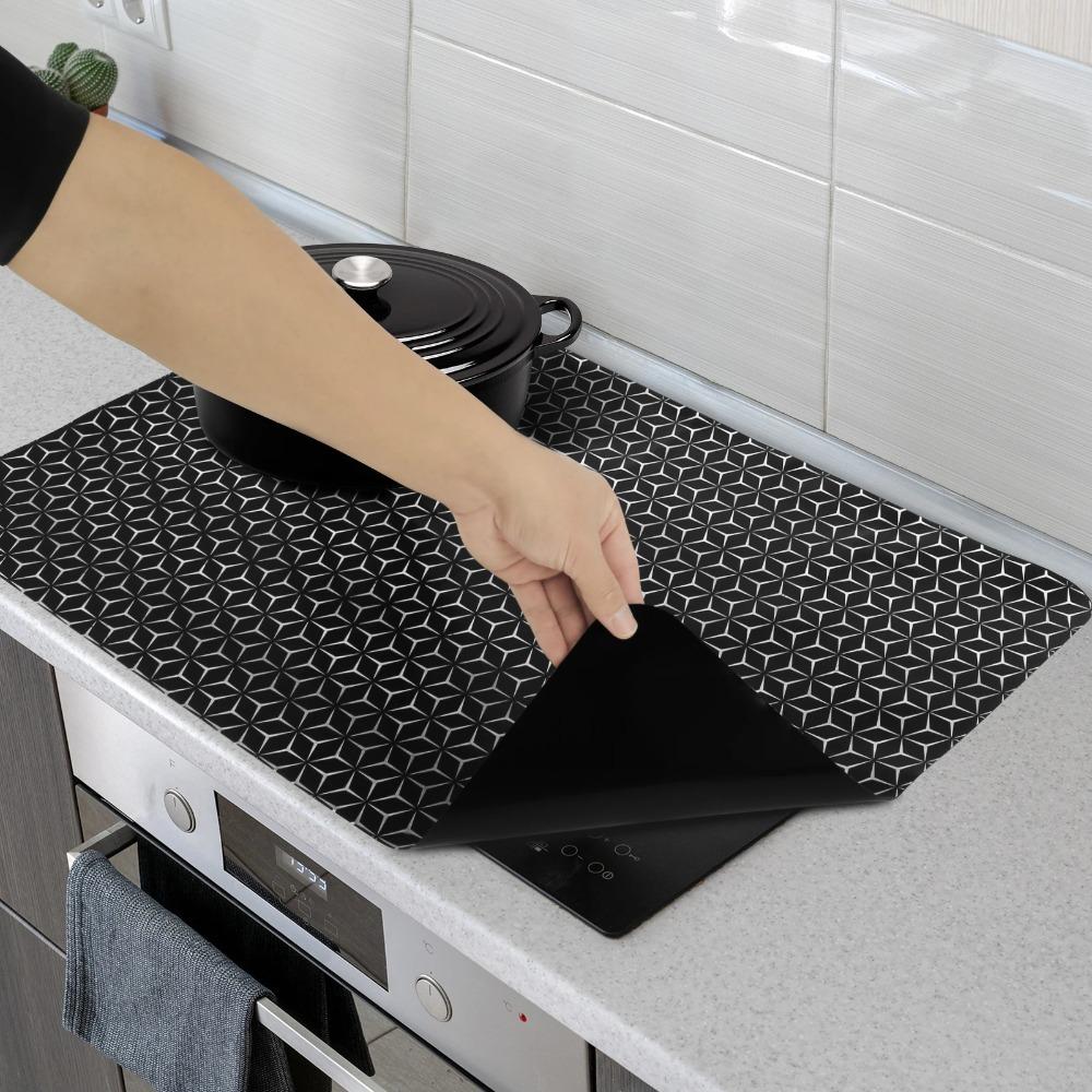 Heat-resistant Induction Cook-top Mat Silicone Cook-top Protector Electric Ceramic Stove