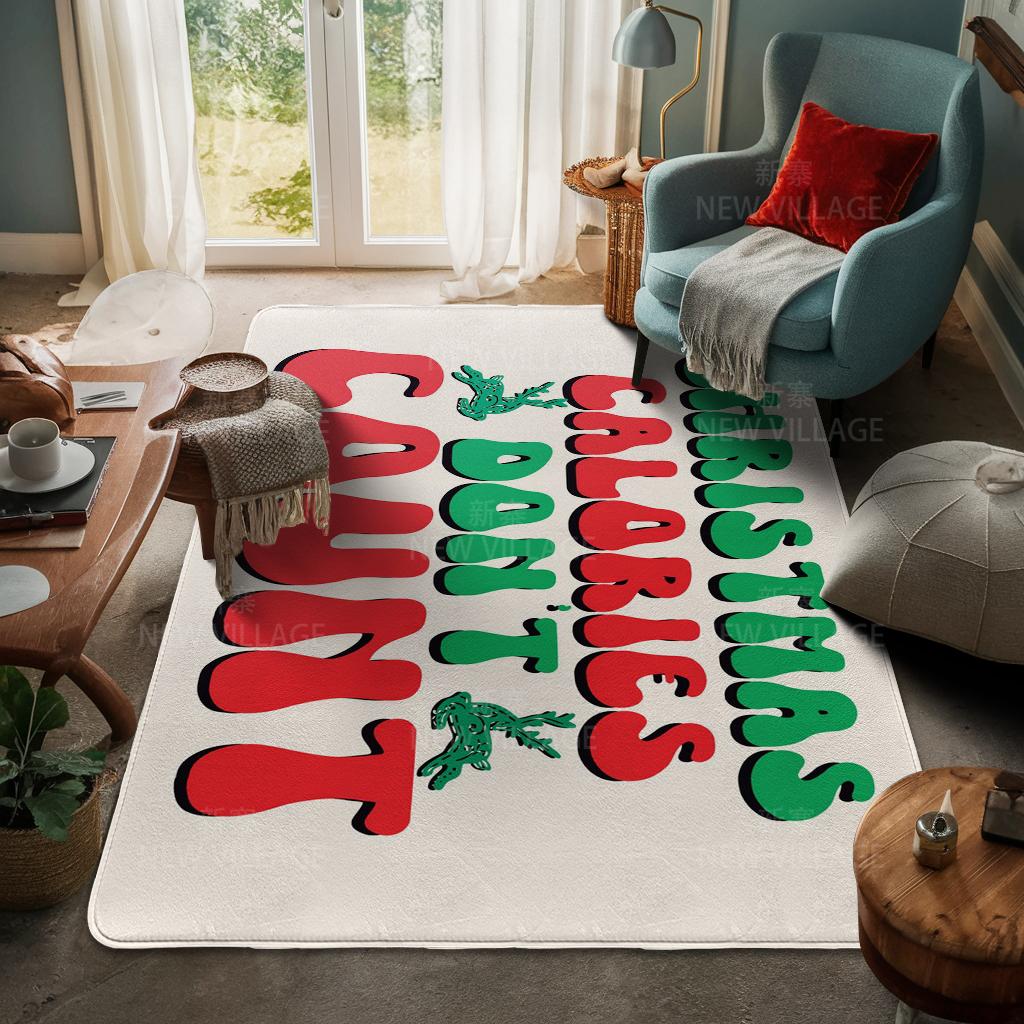 Ковер у входа в дом Домашний коврик у двери Гостиная Ванная Комната Ноги ванная комната Нескользящие коврики с водопоглощением для ванной Счастливого Рождества зима