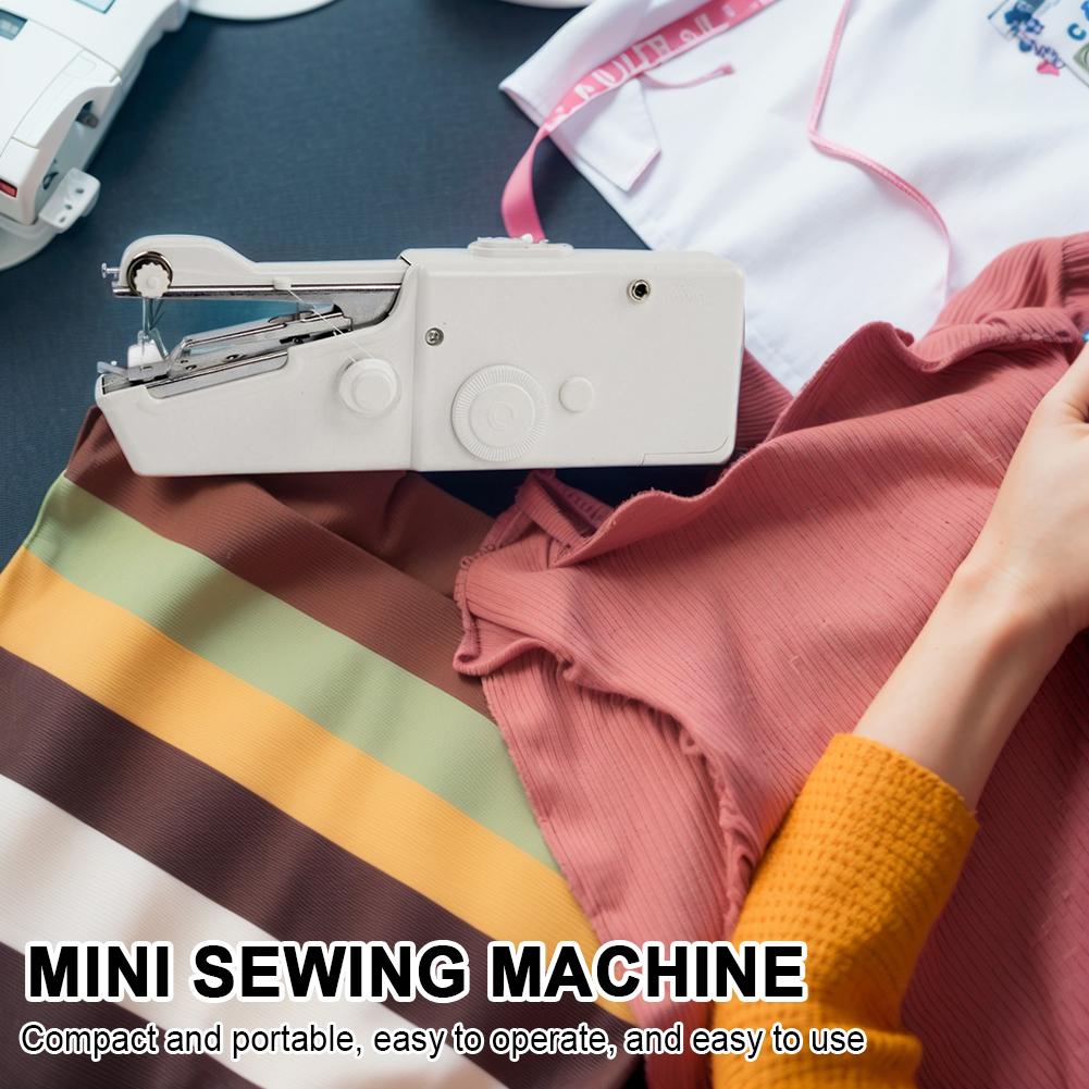 Мини швейная машинка электрическая портативная швейная машинка ручной беспроводной швейный инструмент для быстрого шитья для дома, путешествий и самостоятельного изготовления
