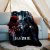 Customizable Spider Man Throw Blanket – Personalized Name, All-Season Cozy Snug Blanket, Machine Washable, Personalized Blanket