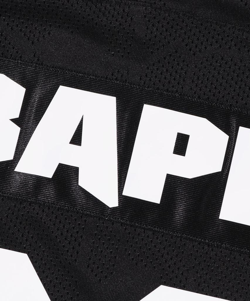 Bape Line Camo Multi-Logo Crop Fit Football Jersey (M) Black