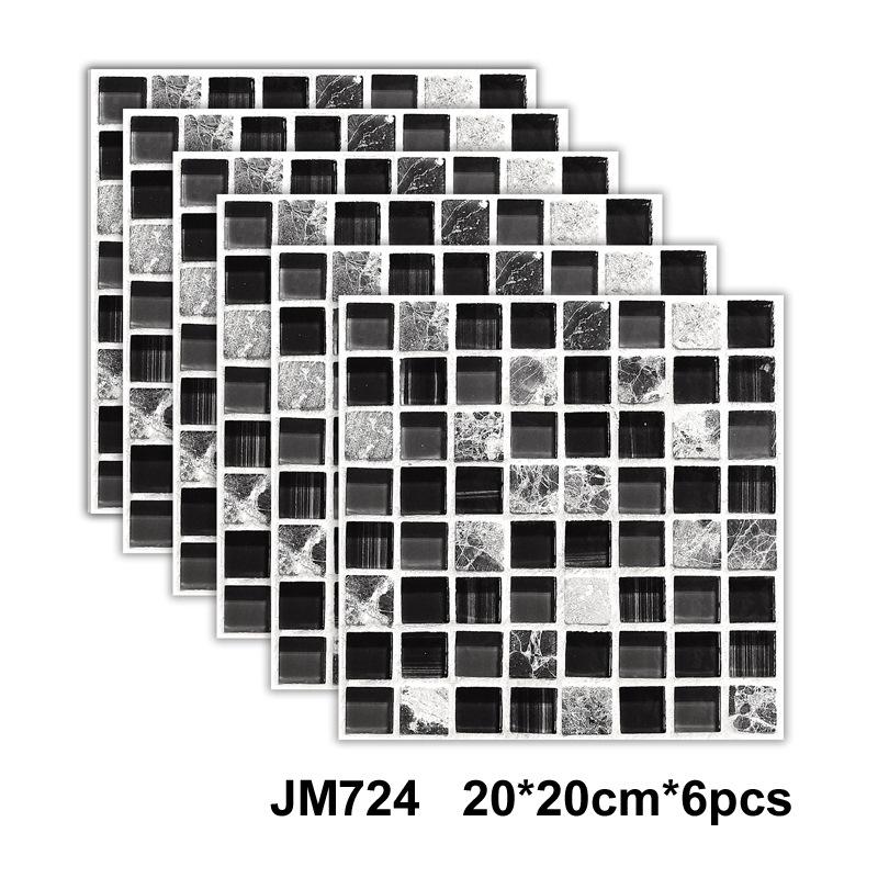 Самоклеящаяся мраморная настенная плитка - Водонепроницаемые наклейки для кухонных фартуков, ванных комнат, гостиных, Легко устанавливаются и снимаются