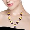 Necklace Bio-Tourmaline Quartz 14 Ct Gold Plated Jewelry 18-20''