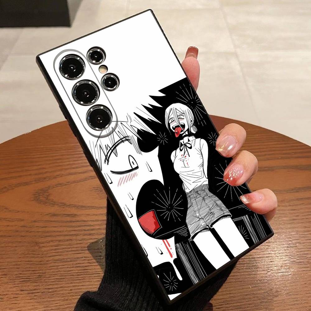 Чехол для телефона C-Chainsaw Man Reze Arc для Samsung S25,S24,S21,S22,S23,S30,Ultra,S20,Plus,Fe,Lite,5G Черный