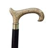 Elegant Black Walking Stick with Gold Handle  Style Cane for Men, Fashionable Walking , Gentlemen’s Accessory