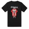 Лето 2025 Европейский и американский рок-панк Футболка The Rolling Stones Летний хлопок Круглый вырез Короткий рукав Мода Мужская Женская