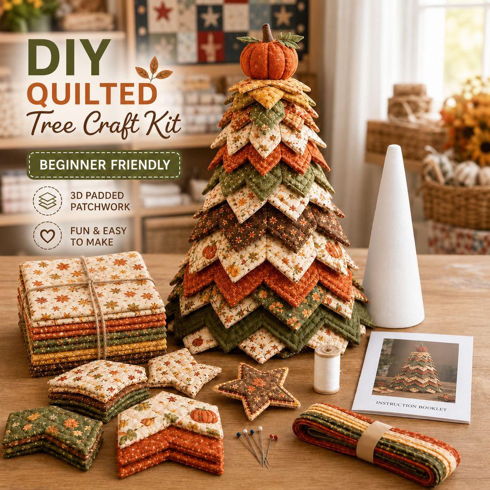 Fabric Fabric DIY Craft Set Christmas Tree Theme Fabric Sewing Kit Christmas Tree Sewing Kit